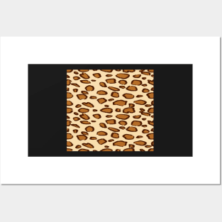 Abstract leopard pattern Posters and Art